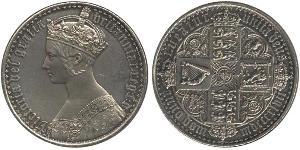 1 Crown United Kingdom of Great Britain and Ireland (1801-1922) Silver Victoria (1819 - 1901)