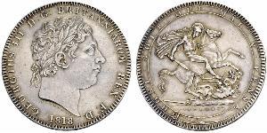 1 Crown United Kingdom of Great Britain and Ireland (1801-1922) Silver George III (1738-1820)
