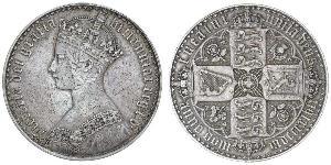 1 Crown United Kingdom of Great Britain and Ireland (1801-1922) Silver Victoria (1819 - 1901)