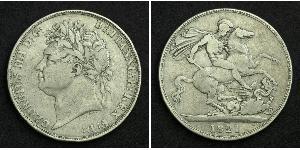 1 Crown United Kingdom of Great Britain and Ireland (1801-1922) Silver George IV (1762-1830)