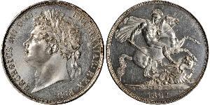 1 Crown United Kingdom of Great Britain and Ireland (1801-1922) Silver George IV (1762-1830)