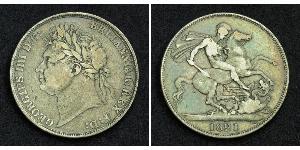 1 Crown United Kingdom of Great Britain and Ireland (1801-1922) Silver George IV (1762-1830)