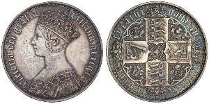 1 Crown United Kingdom of Great Britain and Ireland (1801-1922) Silver Victoria (1819 - 1901)