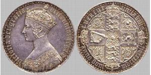 1 Crown United Kingdom of Great Britain and Ireland (1801-1922) Silver Victoria (1819 - 1901)