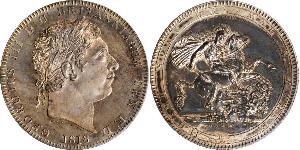 1 Crown United Kingdom of Great Britain and Ireland (1801-1922) Silver George III (1738-1820)