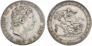1 Crown United Kingdom of Great Britain and Ireland (1801-1922) Silver George III (1738-1820)