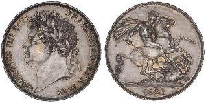 1 Crown United Kingdom of Great Britain and Ireland (1801-1922) Silver George IV (1762-1830)