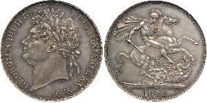 1 Crown United Kingdom of Great Britain and Ireland (1801-1922) Silver George IV (1762-1830)