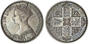 1 Crown United Kingdom of Great Britain and Ireland (1801-1922) Silver Victoria (1819 - 1901)