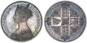 1 Crown United Kingdom of Great Britain and Ireland (1801-1922) Silver Victoria (1819 - 1901)