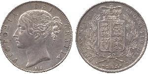 1 Crown United Kingdom of Great Britain and Ireland (1801-1922) Silver Victoria (1819 - 1901)