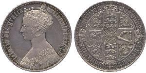 1 Crown United Kingdom of Great Britain and Ireland (1801-1922) Silver Victoria (1819 - 1901)