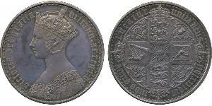 1 Crown United Kingdom of Great Britain and Ireland (1801-1922) Silver Victoria (1819 - 1901)