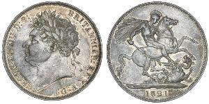 1 Crown United Kingdom of Great Britain and Ireland (1801-1922) Silver George IV (1762-1830)