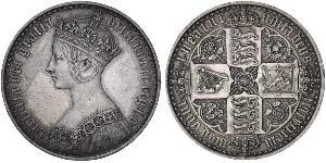 1 Crown United Kingdom of Great Britain and Ireland (1801-1922) Silver Victoria (1819 - 1901)