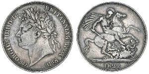 1 Crown United Kingdom of Great Britain and Ireland (1801-1922) Silver George IV (1762-1830)