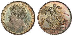 1 Crown United Kingdom of Great Britain and Ireland (1801-1922) Silver George IV (1762-1830)