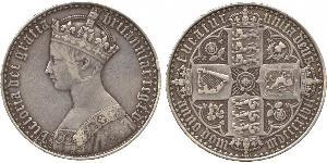 1 Crown United Kingdom of Great Britain and Ireland (1801-1922) Silver Victoria (1819 - 1901)