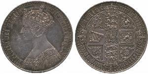 1 Crown United Kingdom of Great Britain and Ireland (1801-1922) Silver Victoria (1819 - 1901)
