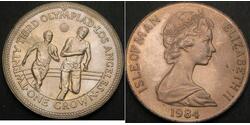 1 Crown Isla de Man  Isabel II (1926-2022)