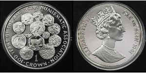 1 Crown 曼島  伊丽莎白二世 (1926-2022)