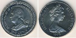 1 Крона(английская) Остров Мэн Никель/Медь Елизавета II (1926-2022)