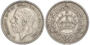 1 Crown United Kingdom (1922-) 銀 乔治五世  (1865-1936)