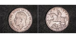 1 Crown 大不列颠及爱尔兰联合王国 (1801 - 1922) 銀 乔治五世  (1865-1936)