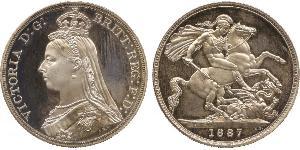 1 Crown 大不列颠及爱尔兰联合王国 (1801 - 1922) 銀 维多利亚 (英国君主)