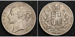 1 Crown 大不列颠及爱尔兰联合王国 (1801 - 1922) 銀 维多利亚 (英国君主)