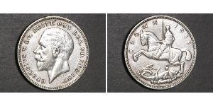 1 Crown 大不列颠及爱尔兰联合王国 (1801 - 1922) 銀 乔治五世  (1865-1936)