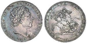 1 Crown 大不列颠及爱尔兰联合王国 (1801 - 1922) 銀 喬治三世 (1738-1820)