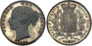 1 Crown 大不列颠及爱尔兰联合王国 (1801 - 1922) 銀 维多利亚 (英国君主)