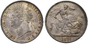 1 Crown 大不列颠及爱尔兰联合王国 (1801 - 1922) 銀 喬治四世 (1762-1830)