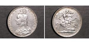 1 Crown 大不列颠及爱尔兰联合王国 (1801 - 1922) 銀 维多利亚 (英国君主)