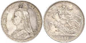 1 Crown 大不列颠及爱尔兰联合王国 (1801 - 1922) 銀 维多利亚 (英国君主)