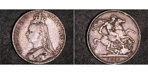 1 Crown 大不列颠及爱尔兰联合王国 (1801 - 1922) 銀 维多利亚 (英国君主)