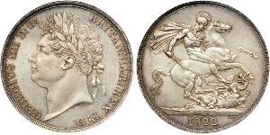 1 Crown 大不列颠及爱尔兰联合王国 (1801 - 1922) 銀 喬治四世 (1762-1830)