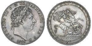 1 Crown 大不列颠及爱尔兰联合王国 (1801 - 1922) 銀 喬治三世 (1738-1820)