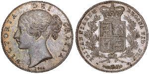 1 Crown 大不列颠及爱尔兰联合王国 (1801 - 1922) 銀 维多利亚 (英国君主)