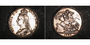 1 Crown 大不列颠及爱尔兰联合王国 (1801 - 1922) 銀 维多利亚 (英国君主)
