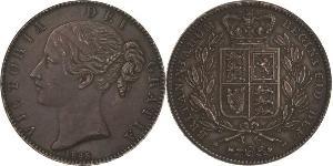 1 Crown 大不列颠及爱尔兰联合王国 (1801 - 1922) 銀 维多利亚 (英国君主)