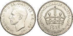 1 Crown 澳大利亚 銀 乔治六世 (1895-1952)