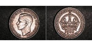 1 Crown 澳大利亚 銀 乔治六世 (1895-1952)