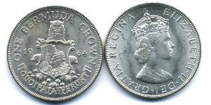 1 Crown 百慕大 銀 伊丽莎白二世 (1926-2022)