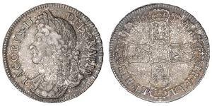 1 Crown 英格兰王国 銀 James II (1633-1701)