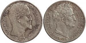 1 Daler Danimarca Argento 