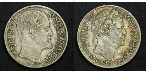 1 Daler Danimarca Argento 