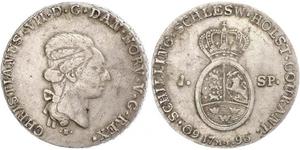 1 Daler / 1 Speciedaler Dänemark-Norwegen (1536-1814) Silber Christian VIII. von Dänemark (1786 - 1848)