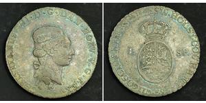 1 Daler / 1 Speciedaler Dänemark-Norwegen (1536-1814) Silber Christian VIII. von Dänemark (1786 - 1848)